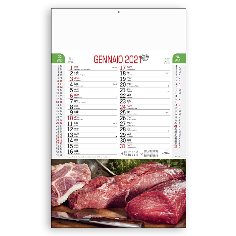 Calendario Carne 2021